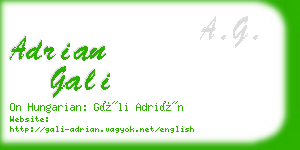 adrian gali business card